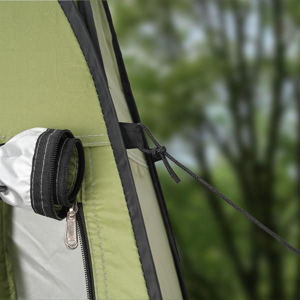 Pop-Up Toilettenzelt - Duschzelt & Umkleidezelt für Camping, Strand & Outdoor, tragbares Sichtschutzzelt grün, schneller Aufbau