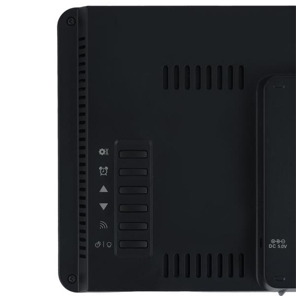 WLAN Wetterstation mit App & XXL Display: Tuya Smart Home, Aussen-Sensor, Weck-Alarm - Temperatur, Feuchtigkeit, UV Index, Wettervorhersage & mehr