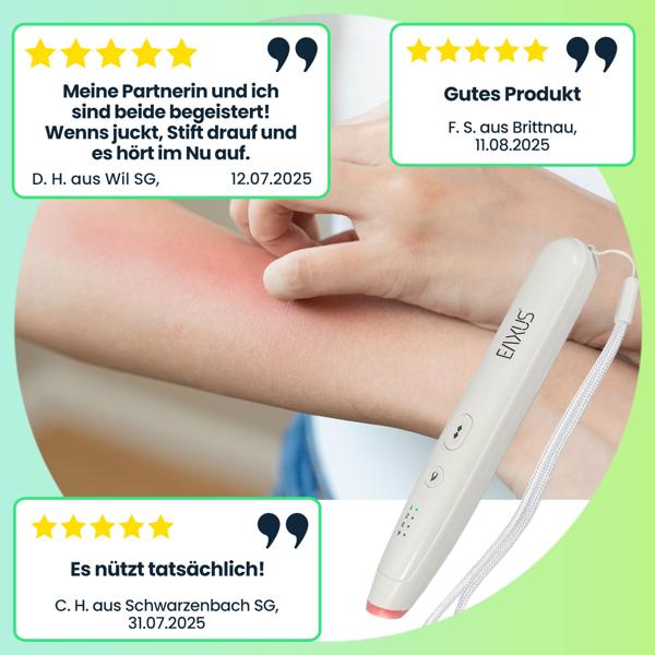 Insektenstichheiler Akku 4 Stufen: Stichheiler elektrisch, schmerzlindernd & effektiv – Juckreiz & Schwellung schnell lindern