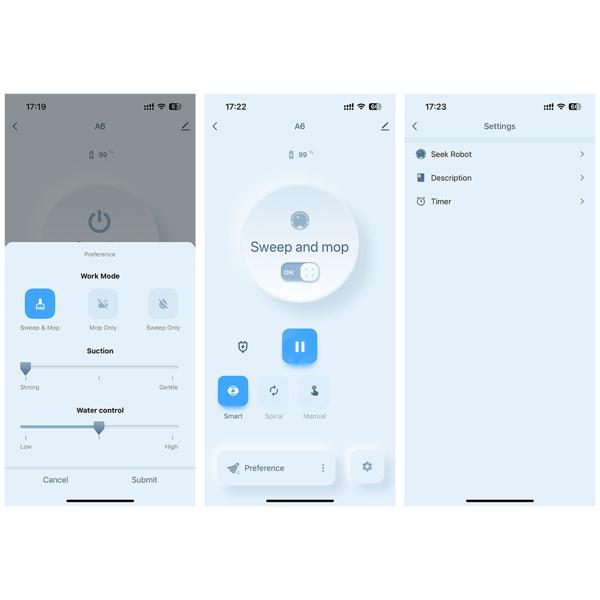 3in1 Saug-Wischroboter: 3 kPa Leistung,  Automatischer Bodenreiniger mit bürstenlosem Motor und App-Steuerung. Reinigt bis 120 m², Ihr Smart Home Putzhelfer