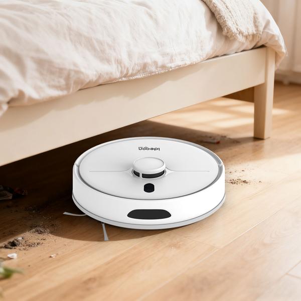 Ultimativer Saug-Wisch-Roboter 6000 Pa mit 2-in-1 Wischfunktion, Li-Ionen-Akku, Laser-Navigation - Smart-Home WLAN Saugwischer 