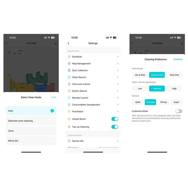 Ultimativer Saug-Wisch-Roboter 6000 Pa mit 2-in-1 Wischfunktion, schwarz - Li-Ionen-Akku, Laser-Navigation - Smart-Home WLAN Saugwischer 