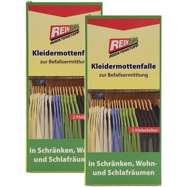 2er-Set Monitoring Kleidermottenfalle mit je 2 Klebefallen: Sofort-Erkennung & Schutz für Kleidung & Textilien