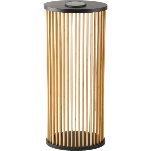 4er-Set Stilvolle Solar-Laterne aus Bambus 60cm – Warmweisse LED Gartenleuchte, die perfekte wetterfeste Aussen-Deko für Ihre Terrasse & Garten