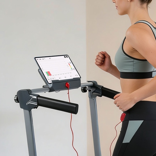 2 in 1 Laufband & Walkingpad bis 12km/h, faltbar, App-Steuerung, Touchscreen, Fernbedienung & Tablet-Halterung, Belastbarkeit 110kg, Profi-Heimsport