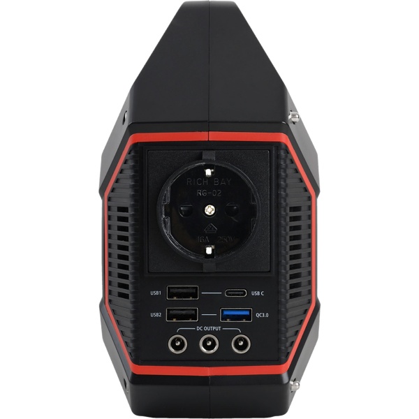 Powerstation 155Wh 42000mAh Solar-Generator Set inkl. 21W Solarpanel, 230V AC Steckdose, USB-C QC 3.0, DC Output & LED für Camping