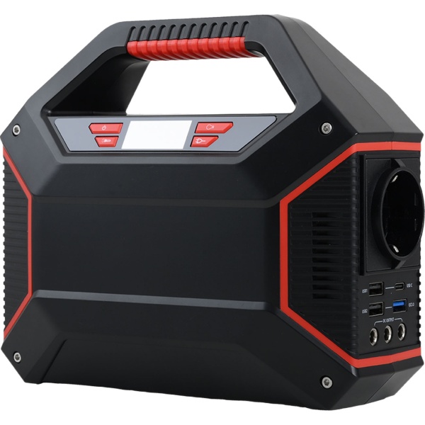 Powerstation 155Wh 42000mAh Solar-Generator Set inkl. 21W Solarpanel, 230V AC Steckdose, USB-C QC 3.0, DC Output & LED für Camping