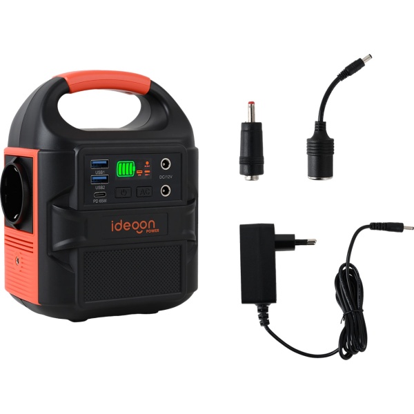 Mobiles Powerstation Set 88,8Wh mit 40W Solarpanel faltbar, 230V Steckdose, 100W, USB-C PD 65W, Solargenerator mit LED-Leuchte für Camping & Outdoor