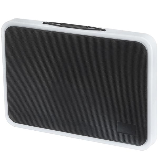 2er-Set Stabiler Tritthocker, 150 kg - Stahl, rutschfeste Küchenleiter mit Klappsicherungen, platzsparend für sicheres Arbeiten