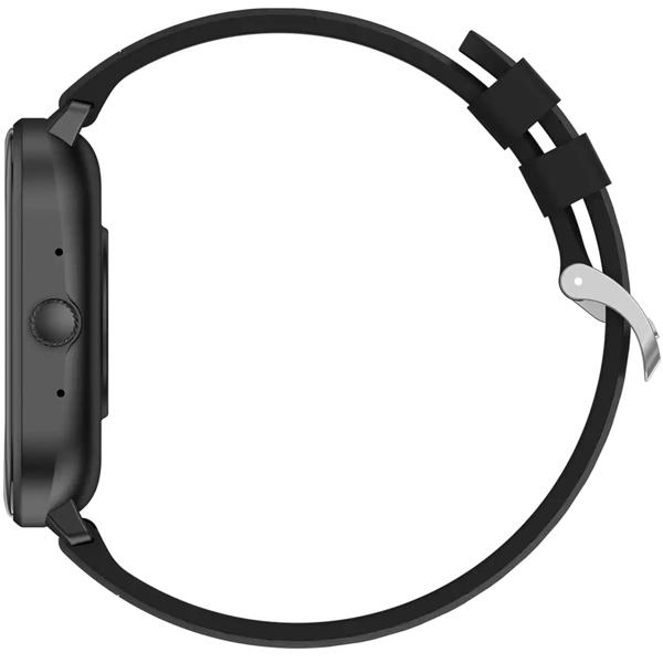 Bluetooth Smart Watch Schwarz: Gesundheits-Sensoren, Anruffunktion - Ein stylischer Fitness Tracker & Handy am Handgelenk