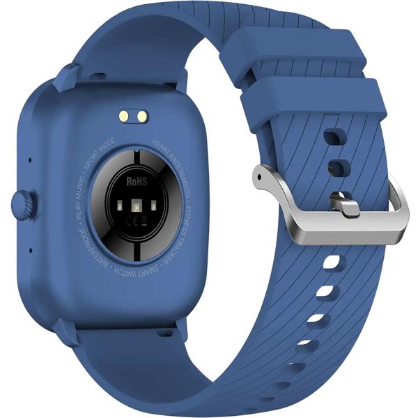 Bluetooth Smart Watch Blau: Gesundheits-Sensoren, Anruffunktion - Ein stylischer Fitness Tracker & Handy am Handgelenk