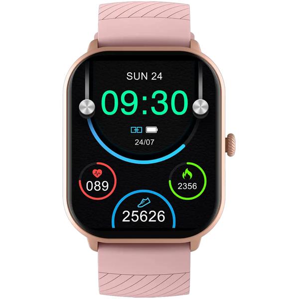 Bluetooth Smart Watch Rosa: Gesundheits-Sensoren, Anruffunktion - Ein stylischer Fitness Tracker & Handy am Handgelenk