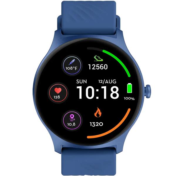 Fitnessuhr Blau mit Sporttracking: Anruffunktion, Herzfrequenz – Ein smarter Tracker für Ihr Training & Kommunikation am Handgelenk