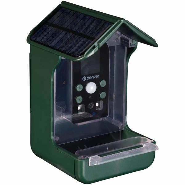 Vogel-Futterhaus mit Kamera und Solarpanel: Wildkamera zum Entdecken der Vogelwelt im Garten hautnah