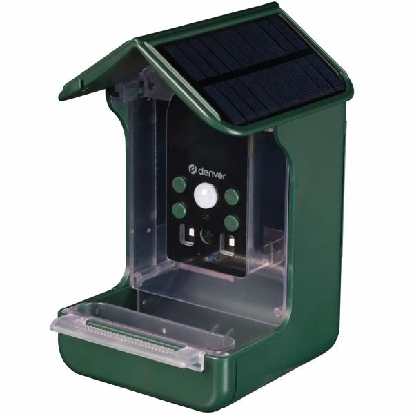 Vogel-Futterhaus mit Kamera und Solarpanel: Wildkamera zum Entdecken der Vogelwelt im Garten hautnah