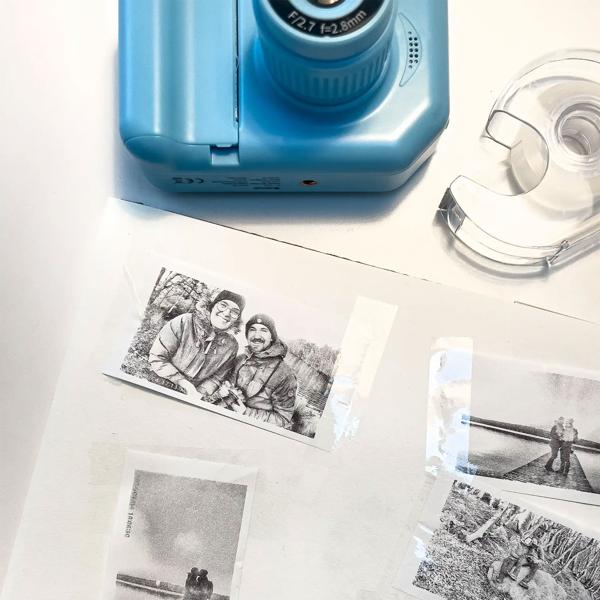 Kinder Sofortbildkamera mit Druckpapier, Blau: 1,3 MP  – Der Spass-Hit für kleine Fotografen & kreative Erinnerungen zum Ausdrucken