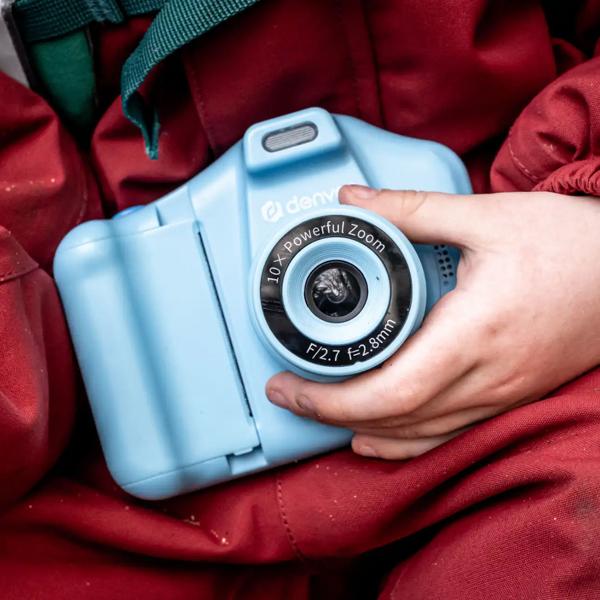 Kinder Sofortbildkamera mit Druckpapier, Blau: 1,3 MP  – Der Spass-Hit für kleine Fotografen & kreative Erinnerungen zum Ausdrucken