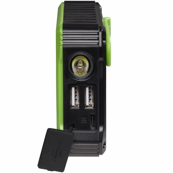 Solar-Powerbank 10.000 mAh: Kurbeldynamo & LED-Licht – Ein Notfall-Ladegerät für Outdoor, Camping & Reise – Nie mehr ohne Strom!