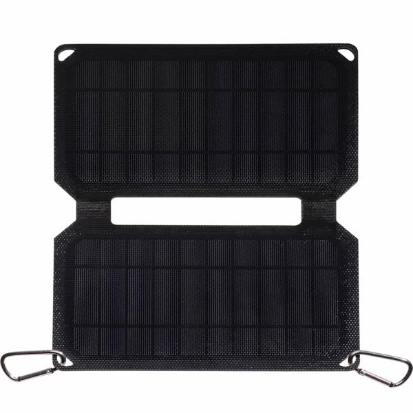 Mobiles, faltbares Solarpanel, 10W, USB-C: Effiziente Energie mit 2 monokristallinen Solarzellen – Ideal für Outdoor, Wandern & Camping