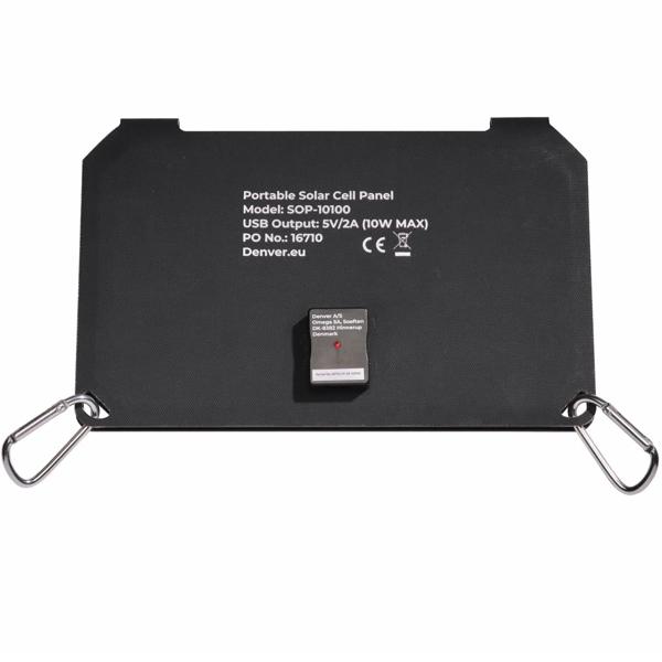 Mobiles, faltbares Solarpanel, 10W, USB-C: Effiziente Energie mit 2 monokristallinen Solarzellen – Ideal für Outdoor, Wandern & Camping