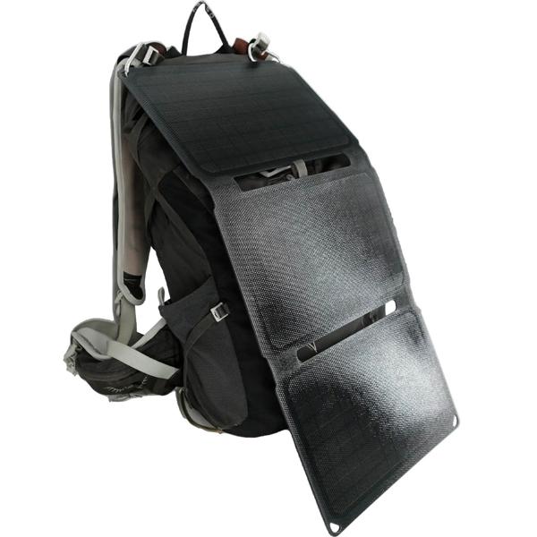 Mobiles, faltbares Solarpanel, 20W, USB-C: Effiziente Energie mit 3 monokristallinen Solarzellen – Ideal für Outdoor, Wandern & Camping