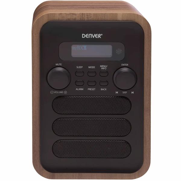 Retro DAB+/FM-Radio, Holzoptik, grau: Digitalradio mit edlem Design – Ein Klangwunder für nostalgischen Genuss & klare Sender