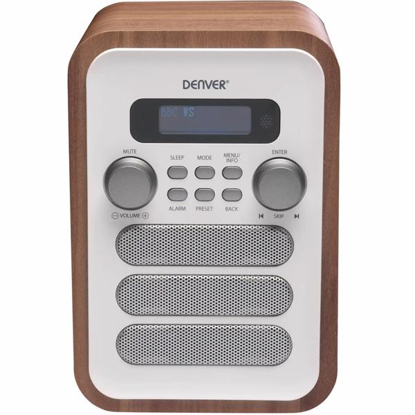 Retro DAB+/FM-Radio, Holzoptik, weiss: Digitalradio mit edlem Design – Ein Klangwunder für nostalgischen Genuss & klare Sender