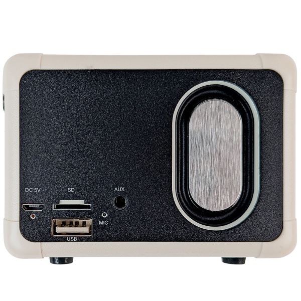 Kompakter Mini-Bluetooth Lautsprecher im 50er Kofferadio-Retro-Stil - kabelloses Musikerlebnis, perfekt für Fitness, Strand, Party oder im Homeoffice