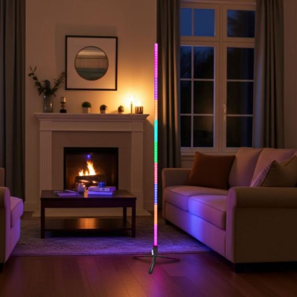WLAN-Ecklicht Corner Lamp, Traumfarbe, RGB, dimmbar, 1,5m: Tuya-kompatibel & Google Assistant/Amazon Alexa - ideal für Streaming & cooles Wohnambiente