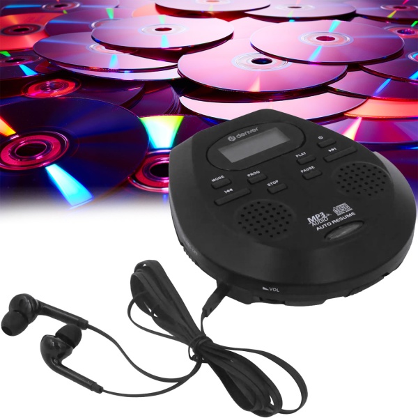 Tragbarer CD-Player mit Anti-Schock-Schutz & Resume-Funktion für höchsten Soundgenuss, ideal für unterwegs