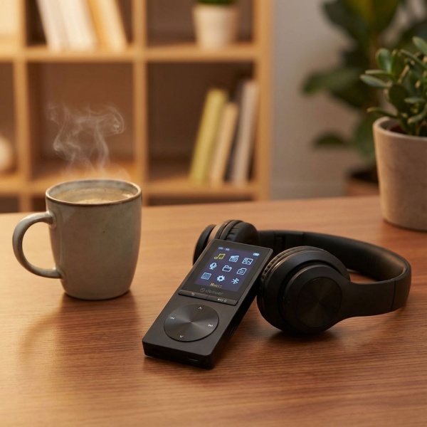 MP4-Player mit 4 GB integriertem Speicher & MicroSD-Kartensteckplatz - tauchen Sie in Ihre eigene Welt ein, begleitet von Ihrer Lieblingsmusik