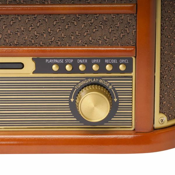 Retro-Musikcenter: All-in-One Plattenspieler, DAB+ Radio & Kassettendeck - perfekter Klang für Ihr Zuhause