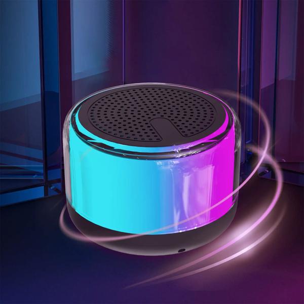 Mini Bluetooth-Lautsprecher mit dynamischen RGB-Lichtern, kraftvollem 30 W Sound und TWS-Stereo Funktion. Party-Feeling garantiert!