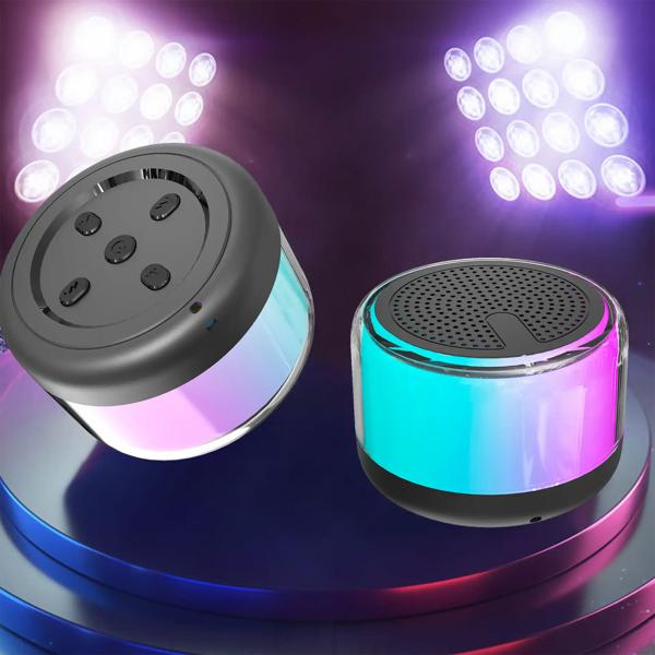 Mini Bluetooth-Lautsprecher mit dynamischen RGB-Lichtern, kraftvollem 30 W Sound und TWS-Stereo Funktion. Party-Feeling garantiert!