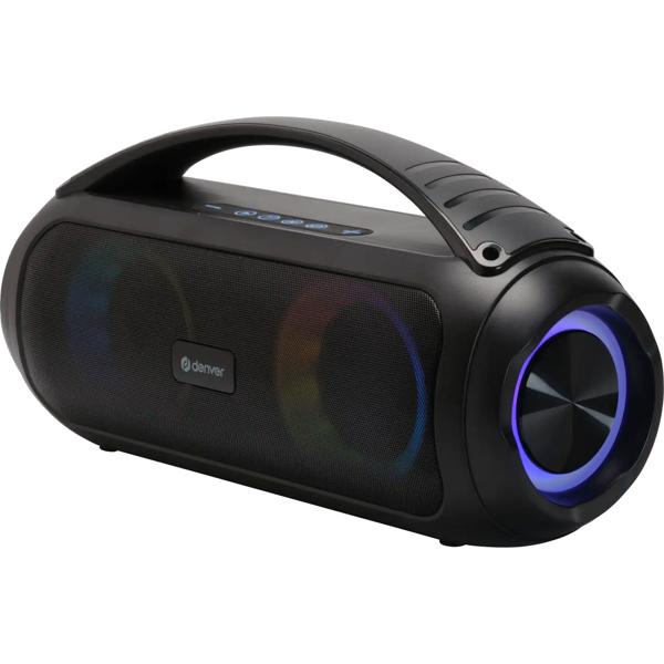 Tragbarer Bluetooth-Lautsprecher mit coolem Lichteffekten - Kompakt, transportabel und perfekt für unterwegs. Starker Sound für jede Party!