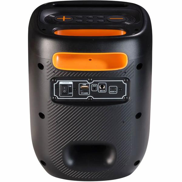 Dynamischer Bluetooth-Partylautsprecher mit 6,5-Zoll-Tieftöner für kraftvollen Bass & farbenfroher LED-Show - Ideal für Partys, Grillabende & Workouts