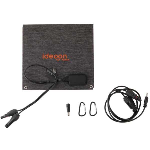 Mobiles Powerstation Set 88,8Wh mit 21W Solarpanel faltbar, 230V Steckdose, 100W, USB-C PD 65W, Solargenerator mit LED-Leuchte für Camping & Outdoor