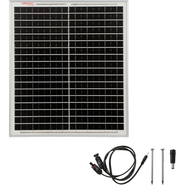 Premium 20 Watt Solarpanel mit MC4-komp.-Anschluss & 1,2m Kabel (DC auf MC4) - Solarmodul 40x35x2 cm mit stabilem Rahmen, 21,8V Spannung