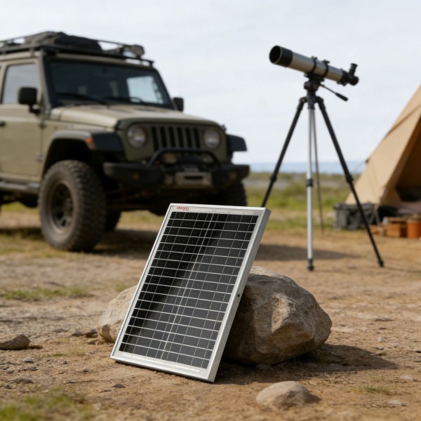 Premium 20 Watt Solarpanel mit MC4-komp.-Anschluss & 1,2m Kabel (DC auf MC4) - Solarmodul 40x35x2 cm mit stabilem Rahmen, 21,8V Spannung