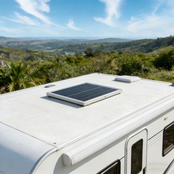 Premium 20 Watt Solarpanel mit MC4-komp.-Anschluss & 1,2m Kabel (DC auf MC4) - Solarmodul 40x35x2 cm mit stabilem Rahmen, 21,8V Spannung