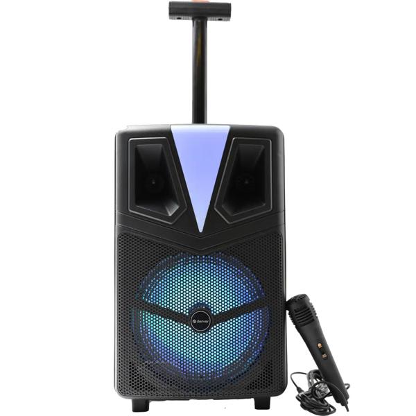 Leistungsstarker 8-Zoll Bluetooth Trolley Lautsprecher mit sattem 12W RMS Sound für beste Party-Stimmung - mobil, stark, zuverlässig