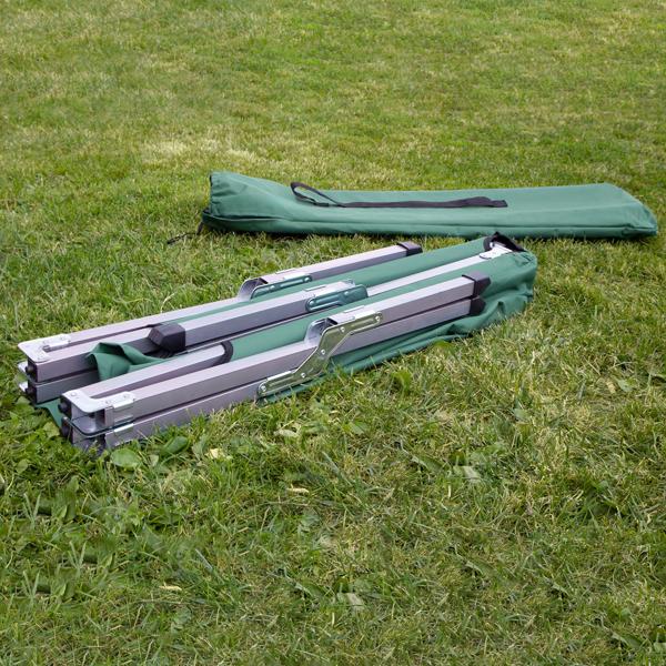 2er-Set Profi Feldbett klappbar, grün – Maximale Erholung im Outdoor Einsatz. Ideal für Camping, Angeln, Gäste. Robustes Faltbett mit Komfort & Stabilität!