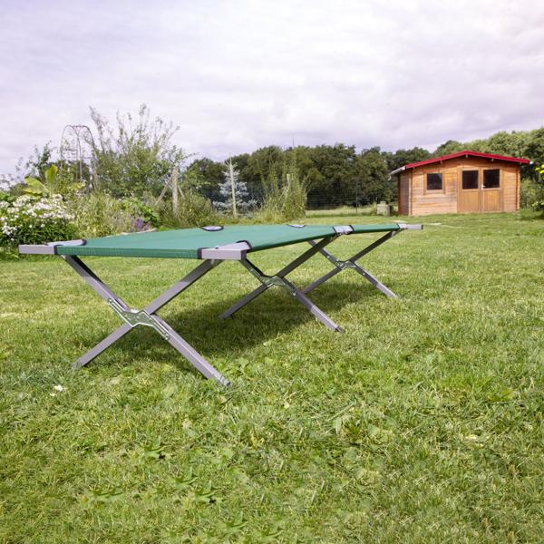 2er-Set Profi Feldbett klappbar, grün – Maximale Erholung im Outdoor Einsatz. Ideal für Camping, Angeln, Gäste. Robustes Faltbett mit Komfort & Stabilität!