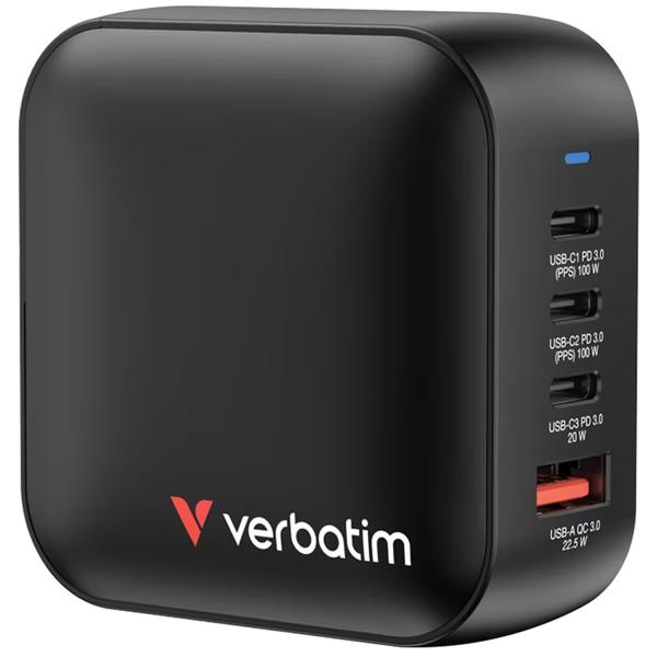 Mini-Ladeadapter, GaN, 100W, schwarz: Kompaktes Power Delivery Netzteil – Für Laptop, Tablet & Gaming