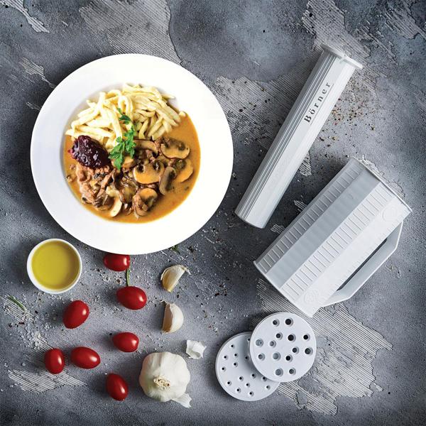 Professionelle manuelle Nudelmaschine Weiss: 7 Pasta Sorten – Ein robuster Pastamaker - Frische Nudeln leicht gemacht