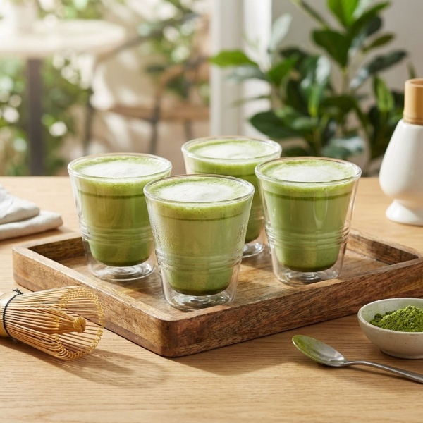 4er-Set edle Doppelwandgläser mit Riffelung – 70 ml – Thermo-Funktion für besten Genuss von Kaffee & Tee