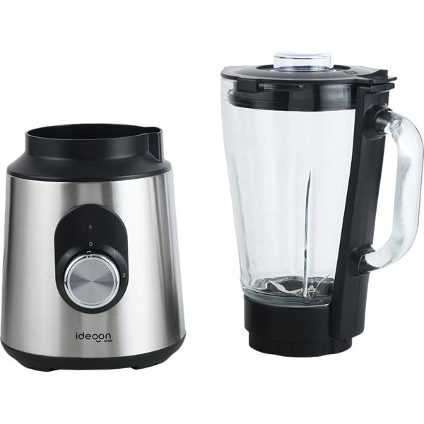 Edelstahl Power Standmixer mit 1,5 l Glasbehälter, Küchenmixer, 1.000 W für Shakes, Smoothies, Saucen oder Zerkleinerung von Obst und Gemüse