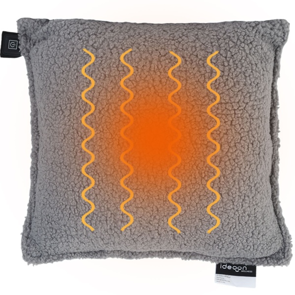 Luxus Heizkissen 45x45 kabellos – Wärmekissen mit 5000mAh Akku, 3 Stufen, USB & weiche Füllung - Sanfte Wohlfühlwärme für Ihr Zuhause