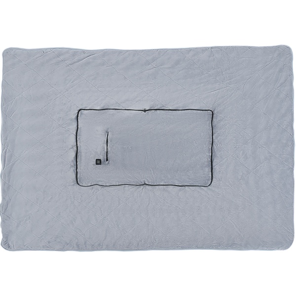 Heizdecke 135x180 cm aus Polarfleece mit Druckknöpfen, elektrische Wärmedecke mit 3 Stufen, auch als Heizkissen nutzbar, kuschelweiche Kuscheldecke