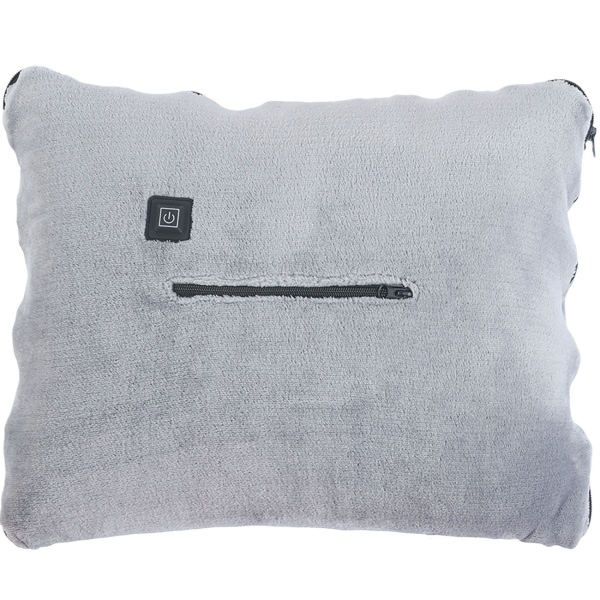 Heizdecke 135x180 cm aus Polarfleece mit Druckknöpfen, elektrische Wärmedecke mit 3 Stufen, auch als Heizkissen nutzbar, kuschelweiche Kuscheldecke